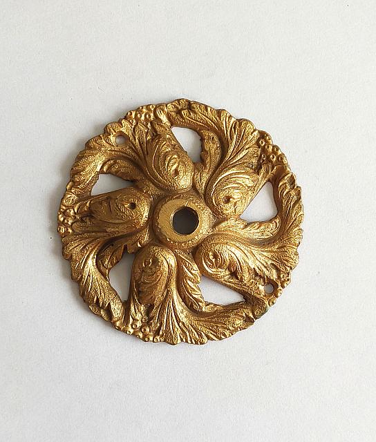 Aplique Luminaria Bronce Pulido Antiguo 002