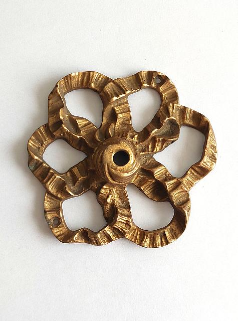 Aplique Luminaria Bronce Pulido Antiguo 005