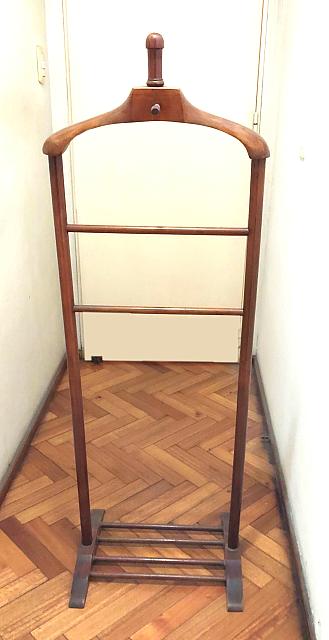 Perchero Valet Madera Maciza 45x125cm