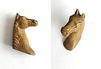 Herraje Percha Bronce Pulido Antiguo 001