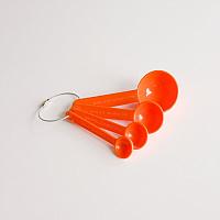 Juego de Cucharas Medidoras Naranja 4Pcs